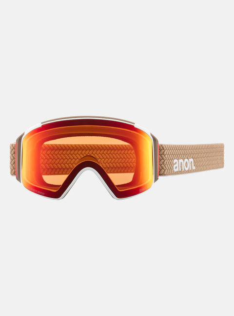 Anon M4S Cylindrical Low Bridge Goggles + Bonus Lens + MFI Mask (Multiple Color Options)