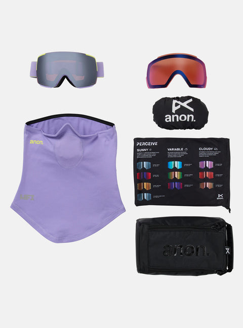 Anon M5S Goggles + Bonus Lens + MFI Mask (Multiple Color Options)