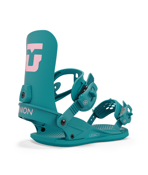 Union Legacy Snowboard Bindings 2025 (Teal Size L Only!)