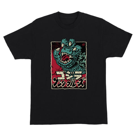 Santa Cruz Godzilla Hand Front S/S Heavyweight T-Shirt (Multiple Color Options)