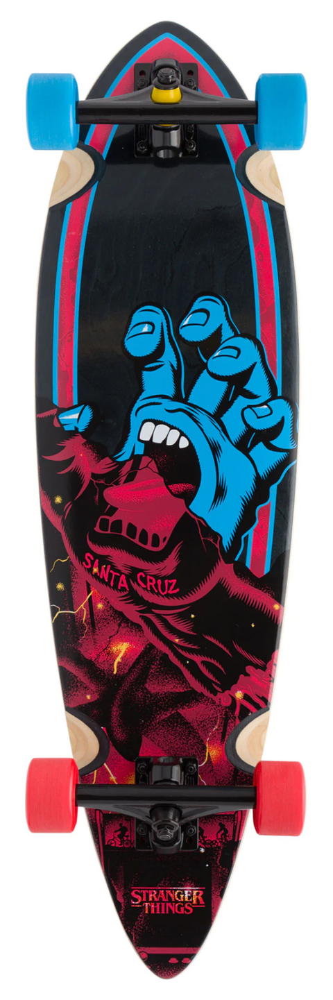 Santa Cruz x Stranger Things Screaming Hand Pintail Cruzer Complete Skateboard