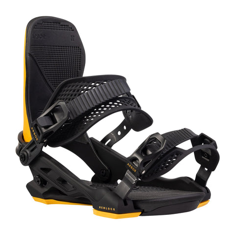 Arbor Hemlock Snowboard Bindings 2025 (Black S and Black/Candle L Only!)