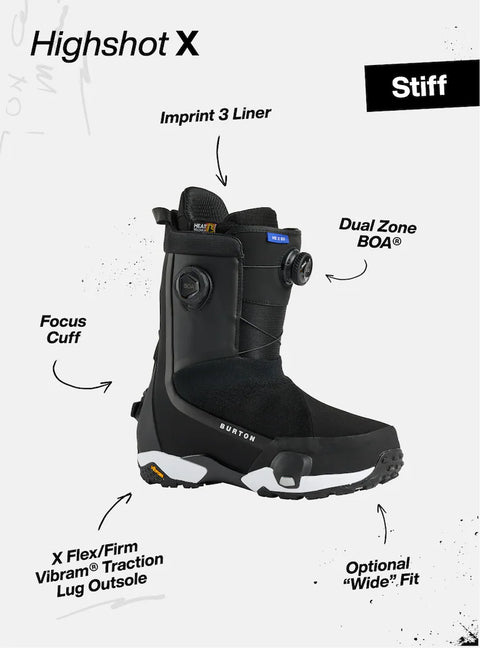 Burton Men's Highshot X Step On Snowboard Boots 2026 (Multiple Color Options)
