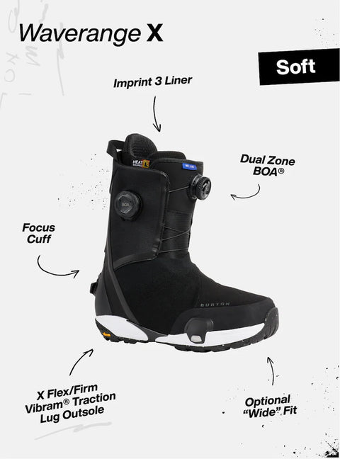 Burton Men's Waverange X Step On Snowboard Boots 2026