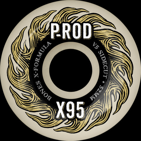 Bones P-Rod Pro X-Formula V5 Sidecut 95a Skateboard Wheels