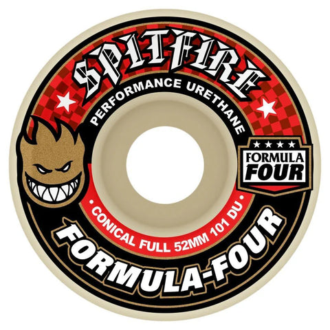 Spitfire F4 101D Conical Full Skateboard Wheels (Multiple Size Options)