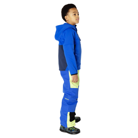 Kids Brighton Bonded Fleece Jacket - Vivid Blue/Sea Blue