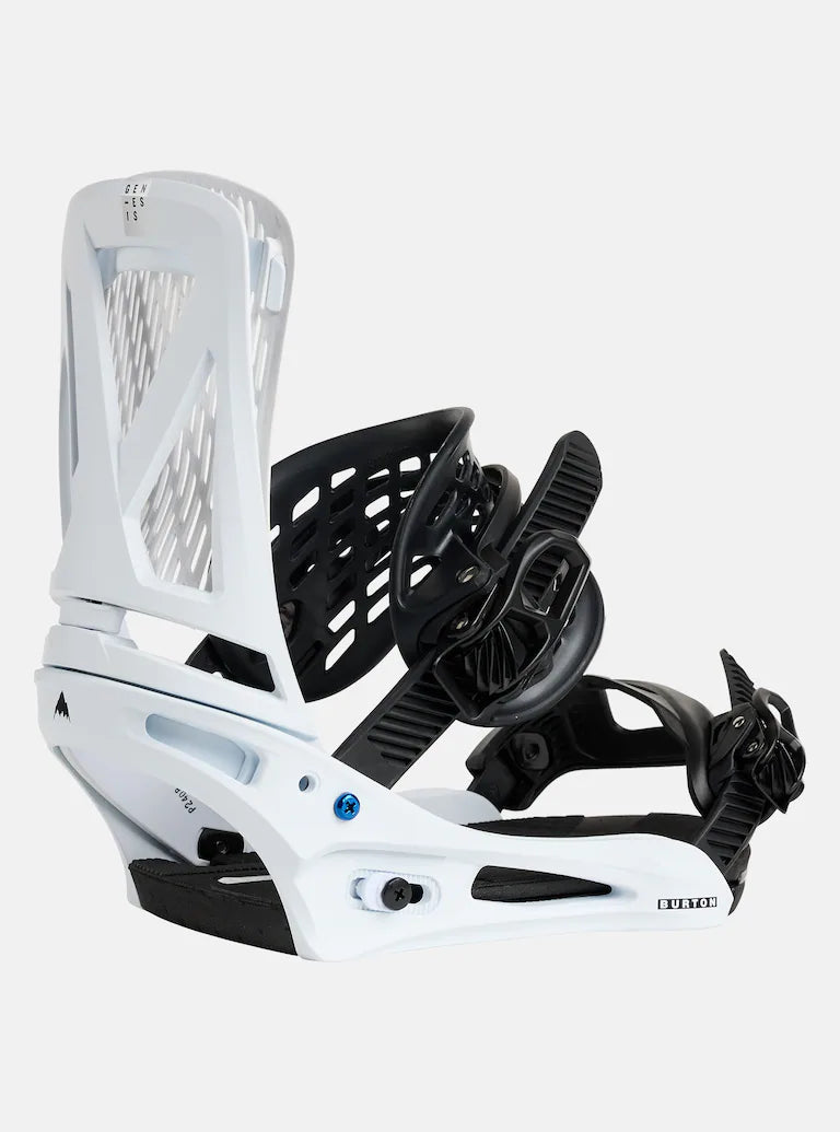 Men's Burton Genesis Re:Flex Snowboard Bindings, White / M