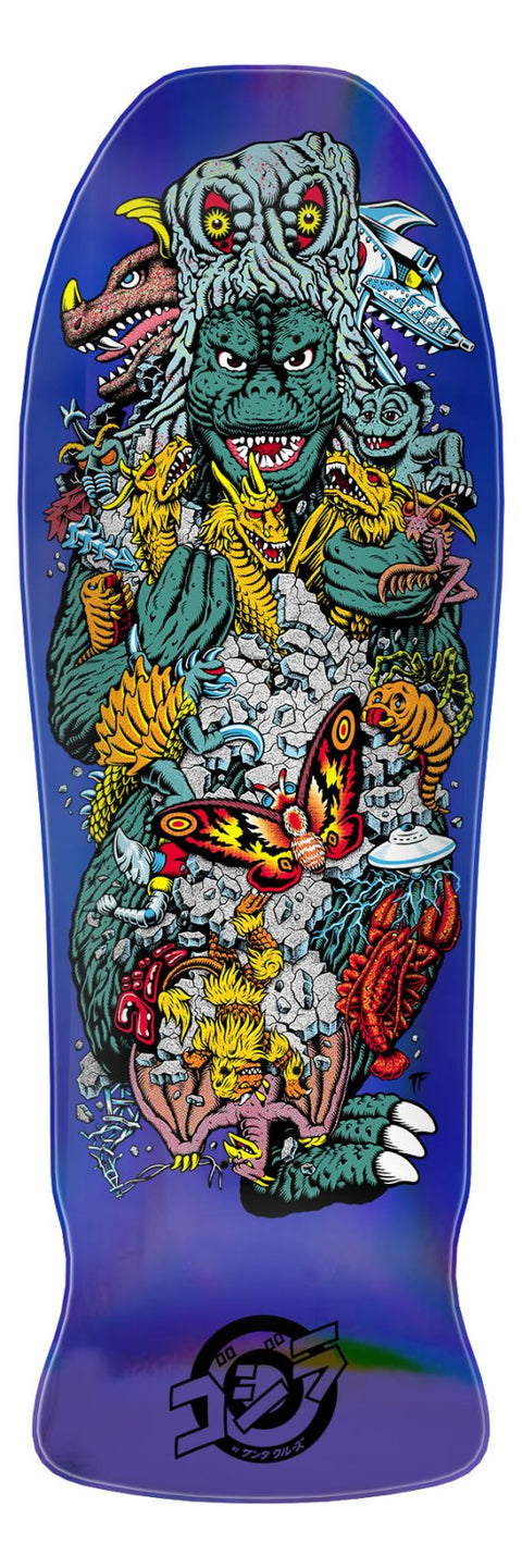 Santa Cruz Godzilla Kaiju Roskopp Skateboard Deck