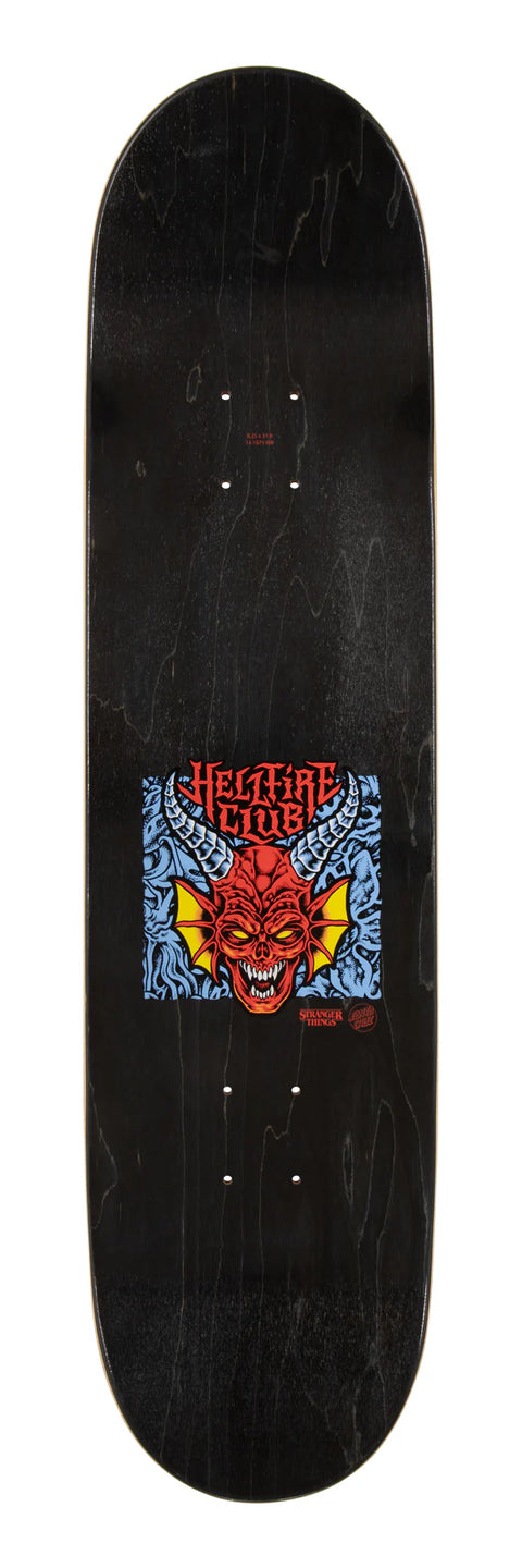 Santa Cruz x Stranger Things Hellfire Club Skateboard Deck