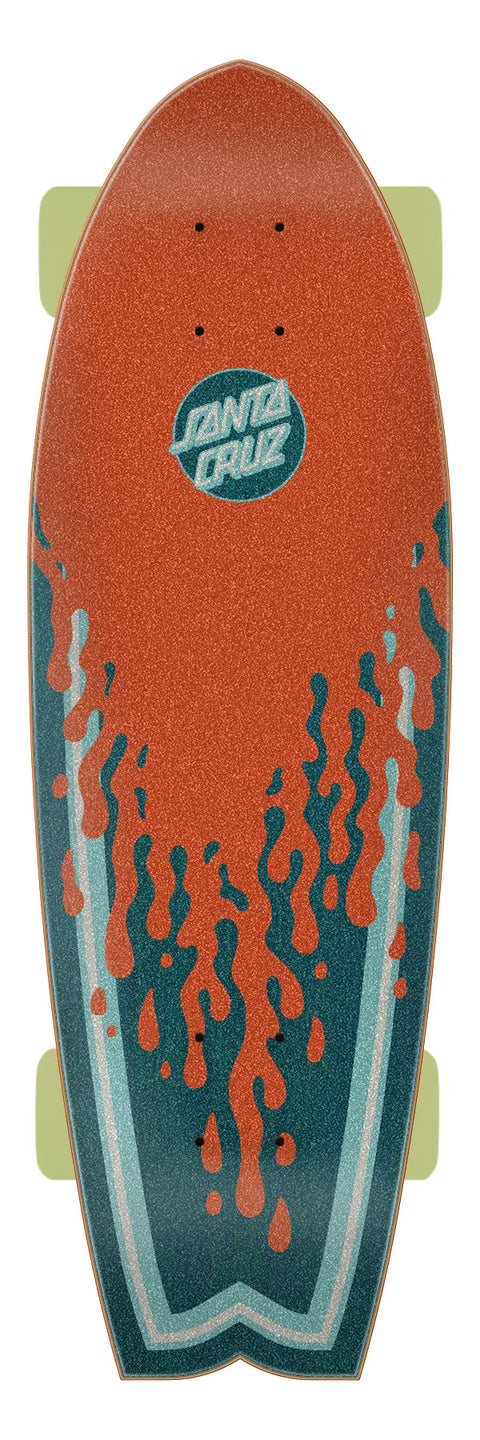 Santa Cruz Dead Shark Shaped Cruiser Complete Skateboard
