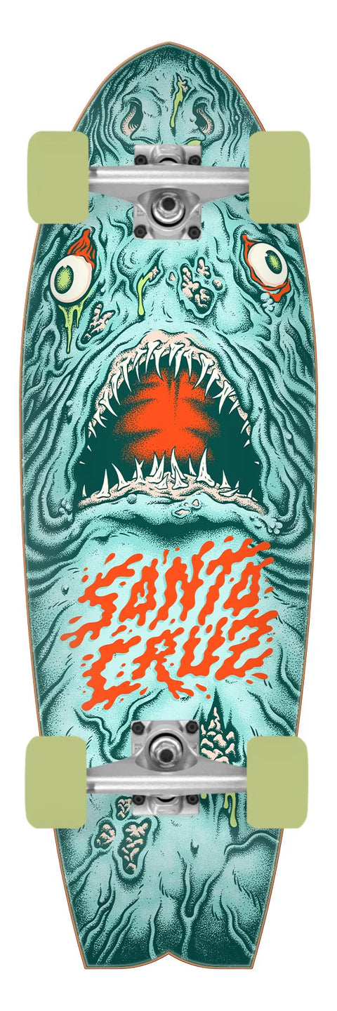 Santa Cruz Dead Shark Shaped Cruiser Complete Skateboard