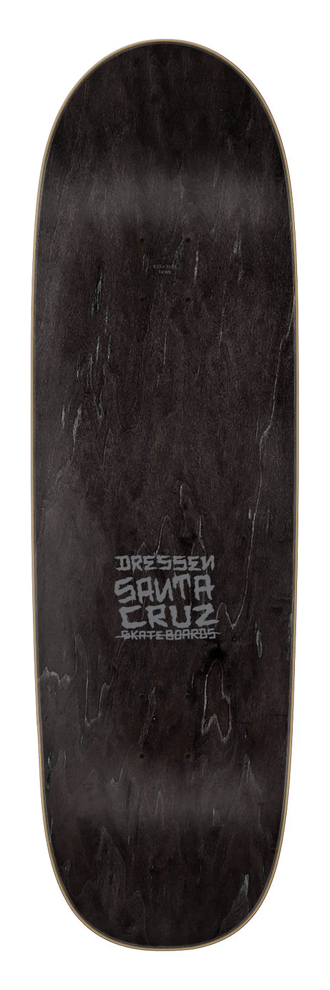 Santa Cruz Dressen Skull Rose Pro Shaped Skateboard Deck