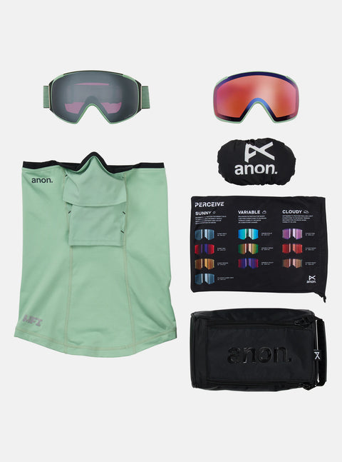 Anon M4S Toric Goggles + Bonus Lens + MFI Face Mask (Multiple Frame/Lens Options)