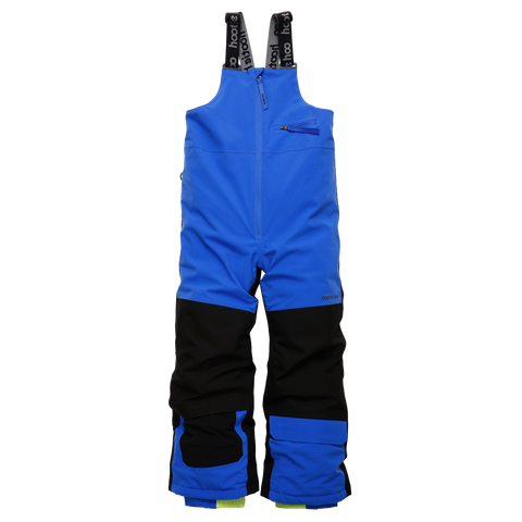 Kids Pinnakle Insulated Bib Snow Pants - Vivid Blue/Raven Black