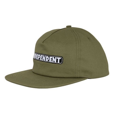 Independent Bar Logo Snapback Hat (Multiple Color Options)