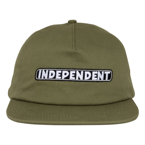 Independent Bar Logo Snapback Hat (Multiple Color Options)