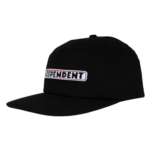 Independent Bar Logo Snapback Hat (Multiple Color Options)