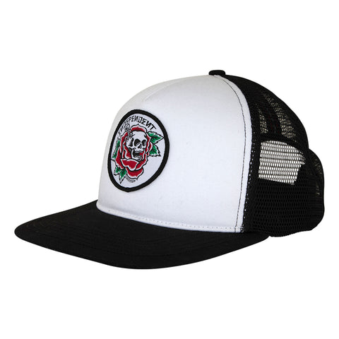 Independent Dressen Skull Rose Structured Snapback Hat