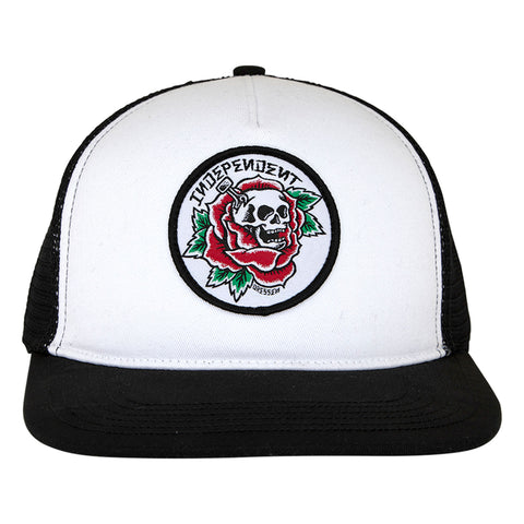 Independent Dressen Skull Rose Structured Snapback Hat