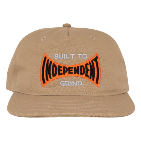 Independent Built to Grind Span Unstructured Snapback Hat (Multiple Color Options)