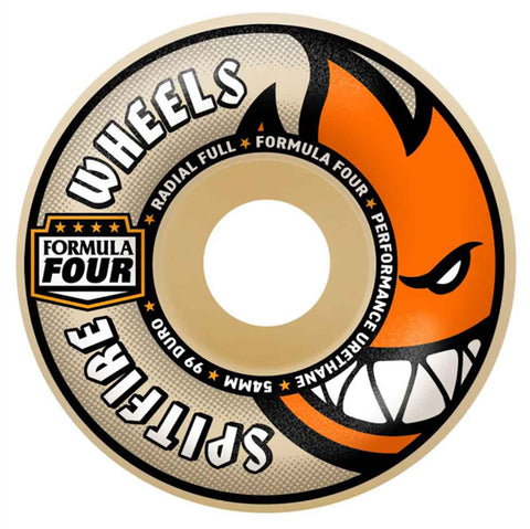Spitfire F4 99D Radial Full Skateboard Wheels (Multiple Size Options)