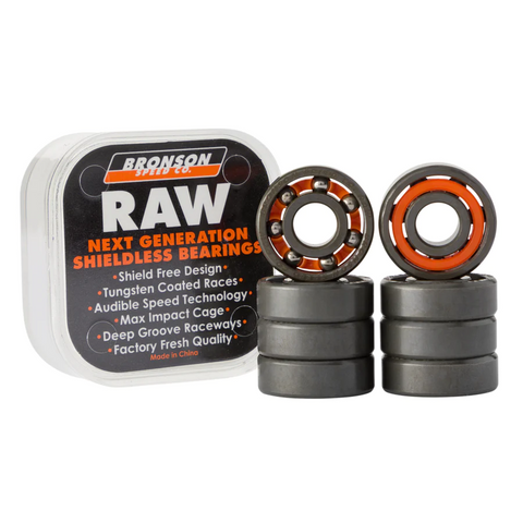 Bronson Speed Co. Raw Skateboard Bearings