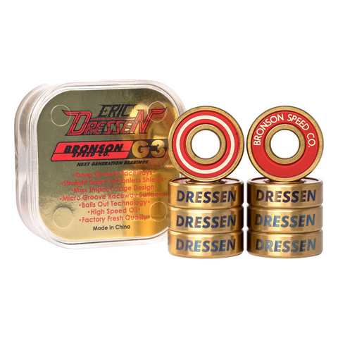 Bronson Speed Co. Eric Dressen Pro G3 Skateboard Bearings