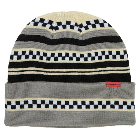Corduroy Checkstripe Beanie 2025 (Multiple Color Options)