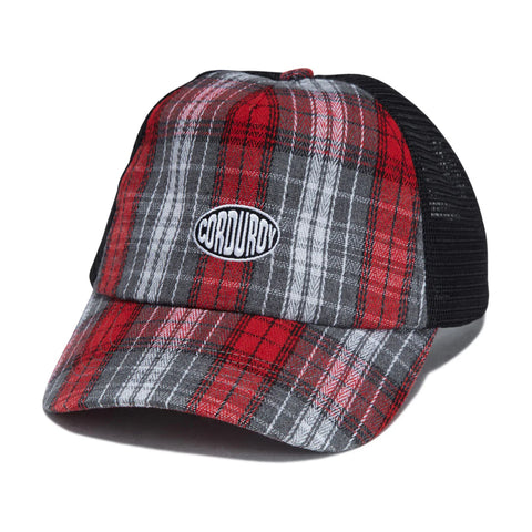 Corduroy Plaid Trucker Hat 2026