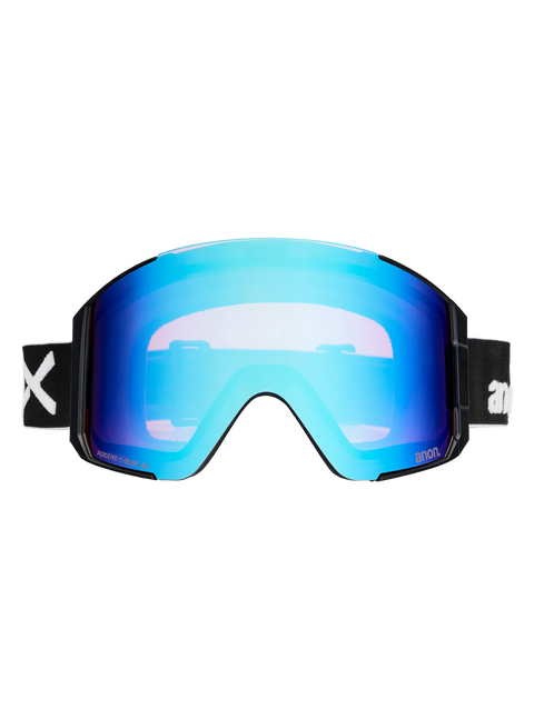 Anon Sync ski goggles with black frame and mirrored blue Perceive lens