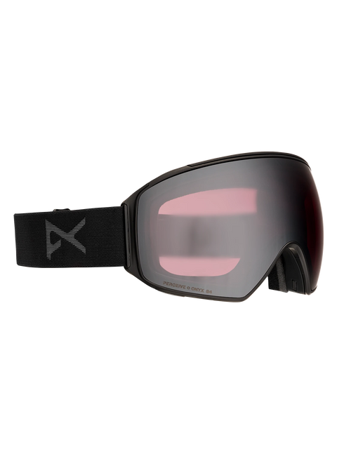 Anon M4 Toric ski goggles in black with Perceive Onyx mirrored lens