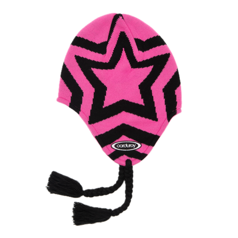 Corduroy Cosmos Earflap Beanie 2026