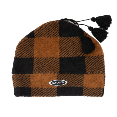 Corduroy Fleece Tassle Beanie 2026 (Multiple Color Options)