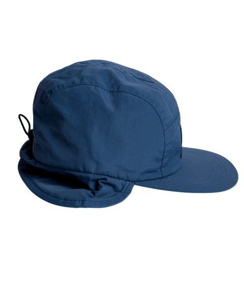 Autumn DWR Flap Cap with ear flap, adjustable closure, and structured brim