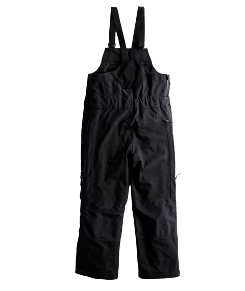 Autumn Butte 3L black bib snow pants with adjustable suspenders and zip pockets