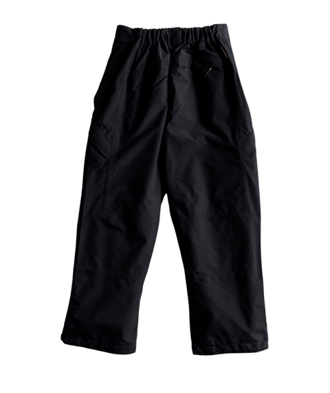 Autumn Men's Shadow 3L black cargo pants with elastic waist and zip pocket