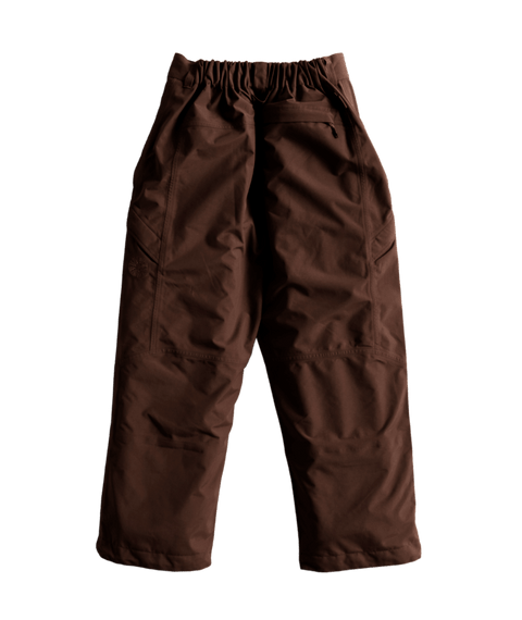 Autumn Shadow 3L men's brown nylon pants with elastic waist and zip pocket