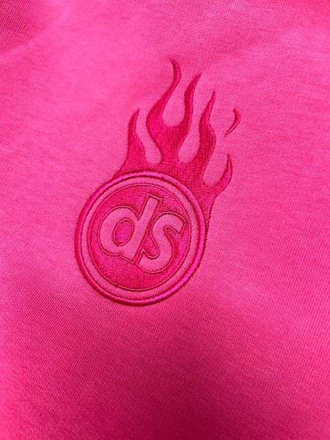 Darkside OG Flame Embroidered Tone-On-Tone Hoodie (Multiple Color Options)