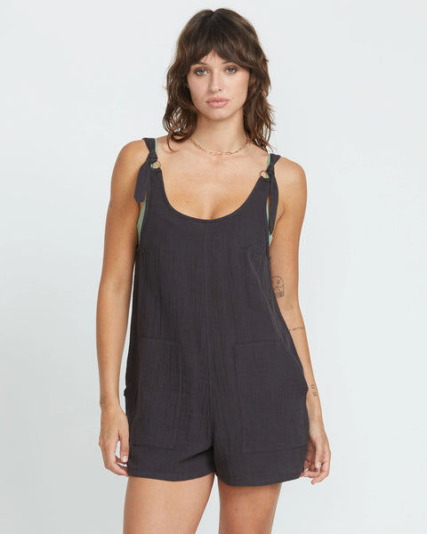 Volcom Lil Tie Strap Romper