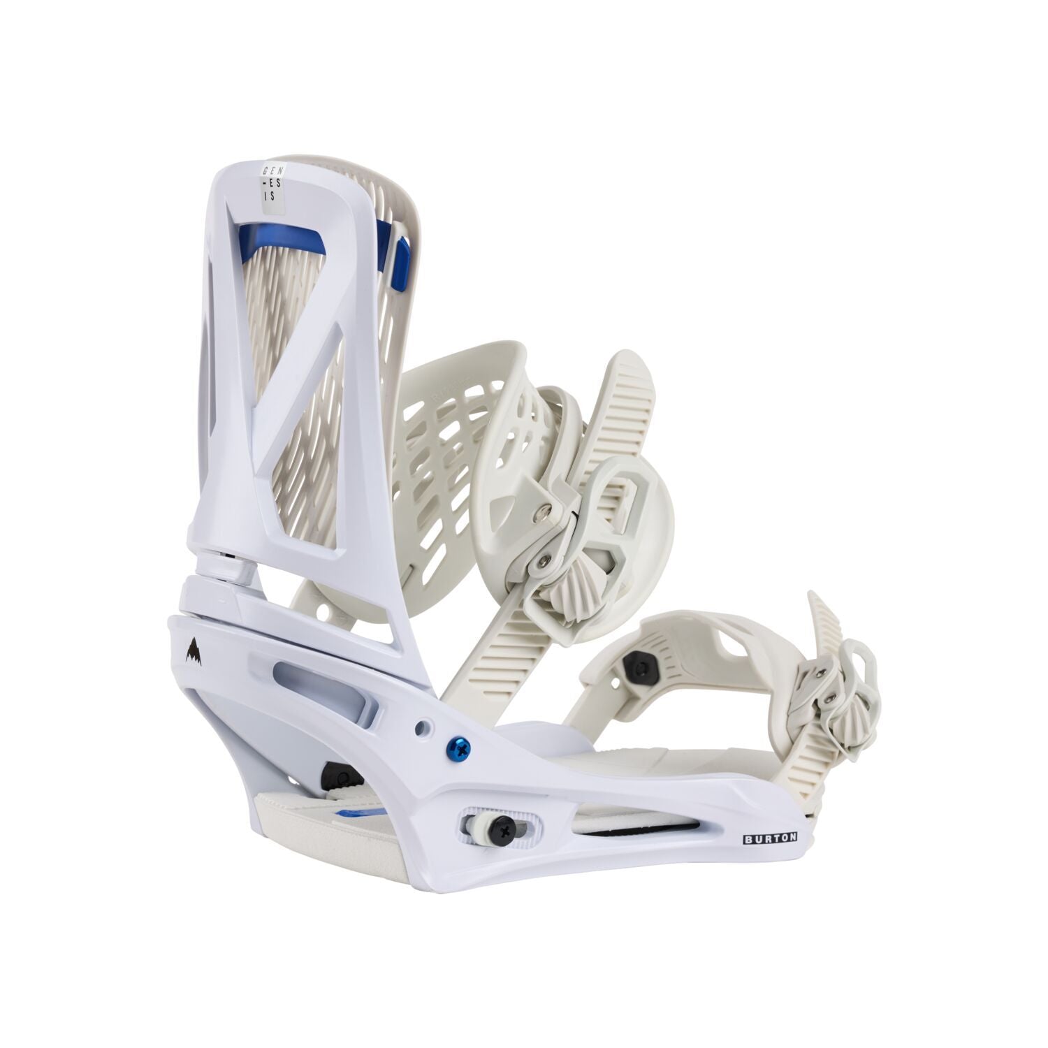 Men's Burton Genesis Re:Flex Snowboard Bindings, White / M