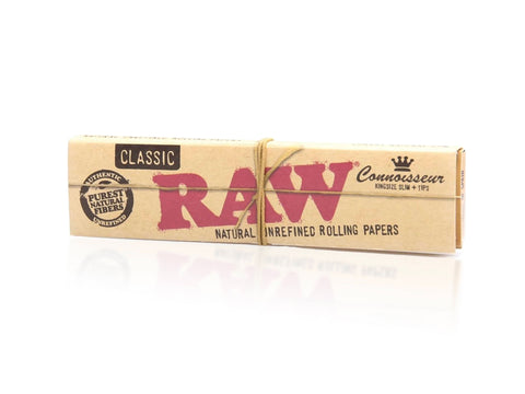 Raw King Size Connoisseur w/ Tips Rolling Papers