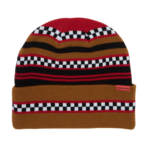 Corduroy Checkstripe Beanie 2025 (Multiple Color Options)