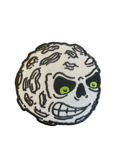 Darkside Angry Moon Iron-On Patch