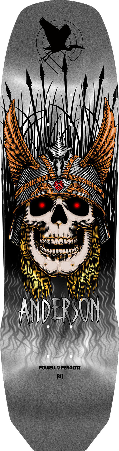 Powell Peralta Pro Andy Anderson Heron '3' 7-Ply Maple Skateboard (Multiple Color/Size Options)