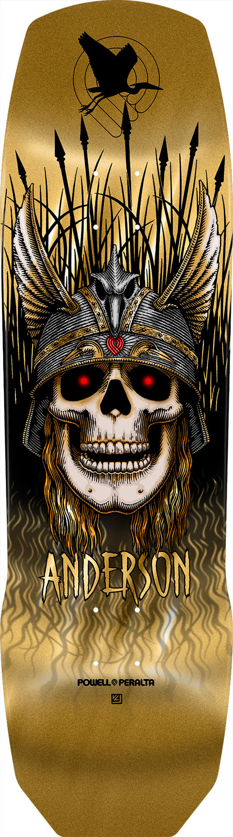 Powell Peralta Pro Andy Anderson Heron '3' 7-Ply Maple Skateboard (Multiple Color/Size Options)