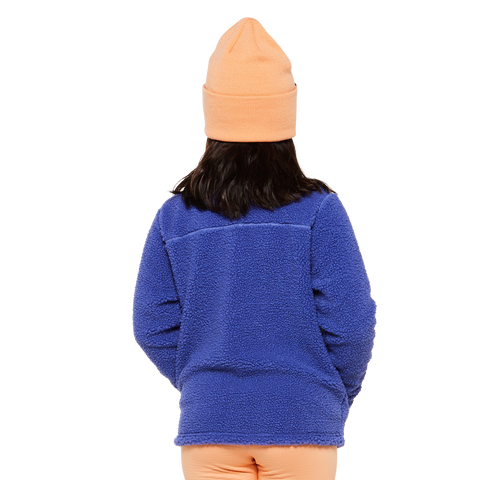 Kids Eyas Popcorn Fleece Jacket - Blue Shadow