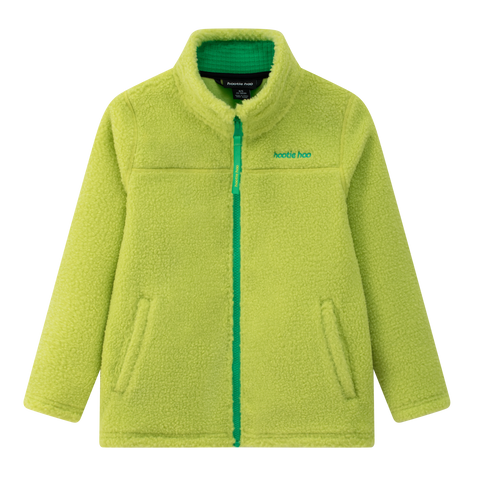 Kids Eyas Popcorn Fleece Jacket - Lime Punch