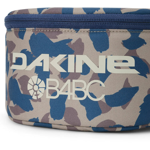 Dakine x B4BC goggle case in blue camo pattern with navy zipper