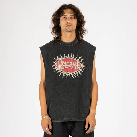 Welcome Cavity Sleeveless Knit